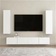 Detailed information about the product 4 Piece TV Cabinet Set White Engineered Wood
