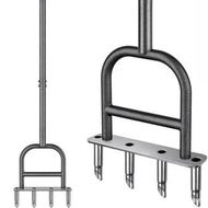 Detailed information about the product 4 Prong Lawn Aerator Soil Turner 1.3cm Spike Diameter 9cm Drilling Depth Suitable For Adding Air Water And Fertilizer To Lawns