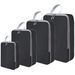 4 Set Compression Packing Cubes for Suitcases, Luggage Packing Organizers Bag Travel Accessories(Black). Available at Crazy Sales for $22.95