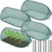 4 Sets Pop Up Garden Mesh Plant Cover,Vegetable Protector Tent with 24 Ground Nails,Foldable Netting Cover for Seedlings Fruits Flowers From Animals. Available at Crazy Sales for $34.99