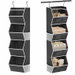4 Shelf Collapsible Bedroom Closet Organizers and Storage Hanging with Mesh Pocket, Closet Hanging Organizers for Wardrobe Space Saver (Black). Available at Crazy Sales for $19.95