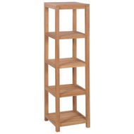 Detailed information about the product 4-Tier Bathroom Storage Rack Solid Teak 42x42x165 Cm