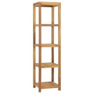 Detailed information about the product 4-Tier Bathroom Storage Rack Solid Wood Teak 42x42x165 cm