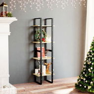 Detailed information about the product 4-Tier Book Cabinet 40x30x140 Cm Solid Pine Wood