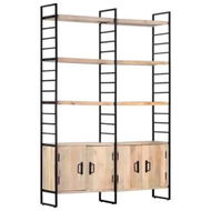 Detailed information about the product 4-Tier Bookcase 124x30x180 cm Solid Mango Wood