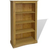 Detailed information about the product 4-Tier Bookcase Mexican Pine Corona Range 81x29x150 Cm