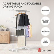 Detailed information about the product 4 Tier Clothes Airer Clothing Drying Rack Cloth Coat Pants Hanger Portable Standing Foldable Laundry Holder Stand With Shelves And Wheels