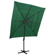 Detailed information about the product 4-Tier Parasol With Aluminium Pole Green 250x250 Cm