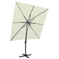 Detailed information about the product 4-Tier Parasol With Aluminium Pole Sand 250x250 Cm