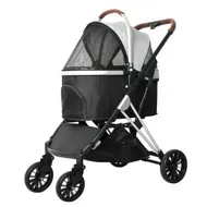 Detailed information about the product 4 Wheels Pet Stroller Dog Cat Pram