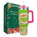 40 oz Christmas Grinchi Tumbler with Handle and Straw, Stainless Steel Tumbler with Lid Straw, Car Mug Sports Travel Christmas Gift. Available at Crazy Sales for $24.95