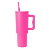 Detailed information about the product 40 Oz Tumbler With Handle And Straw Lid, Reusable Stainless Steel Insulated Travel Mug Leakproof Iced Coffee Cup For Outdoor Sports Color Rose Red