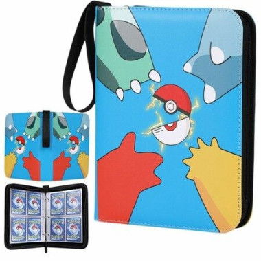 400 Cards Case Binder Pokemon Card TCG Game Cards PU Leather Collection Holder Pocket Folder Gift For Kids