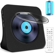 Detailed information about the product 4000mAh Portable CD Player with Bluetooth: Rechargeable Music Player with HiFi Speaker,Remote Control,LCD Display,Sleep Timer,Supports CD/Bluetooth/FM Radio/U-Disk/AUX (Black)