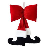 Detailed information about the product 40cm Black Foot Bow Christmas Bow Ideal For Christmas Tree Decorations Windows And Festive Events