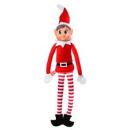 Detailed information about the product 40cm Christmas Elf Behaving Badly Plush Toy | Elfette Novelty Long Bendy Naughty Girl Christmas Doll