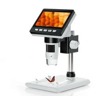 Detailed information about the product 4.3' Digital Coin Microscope with 1000x Magnification,High-resolution LCD screen for clear viewing,8 adjustable LED lights,Windows PC Connectable Perfect for inspect coin stamp jewelry