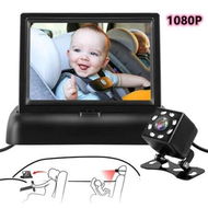 Detailed information about the product 4.3'' HD Baby Car Mirror Camera: Full View, Night Vision, and 1080P Display for Monitoring Infants in Rear-Facing Car Seats