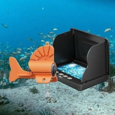 4.3 Inch Camera 50m Video Cable Fishing Finder Wide Angle 220 Degree HD Underwater Camera IPS Screen Shark Sonar Storage box Include Fisherman Gift