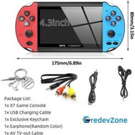 Detailed information about the product 4.3 inch Ultimate Retro Handheld Game Console with Built-in library of classic games Perfect for road trips,commutes,or simply relaxing at home