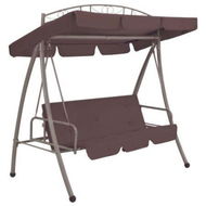 Detailed information about the product 43242 Outdoor Convertible Swing Bench With Canopy Coffee