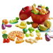43Pcs Play Food Toys Set with Apple Storage Bin for Kid 3to 5, Pretend Play Kitchen Toy Accessories Birthday Gift for Boys Girls. Available at Crazy Sales for $24.95