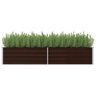 Detailed information about the product 45714 Garden Raised Bed Brown 240x80x45 Cm Galvanised Steel