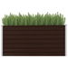 45717 Garden Raised Bed Brown 160x40x77 cm Galvanised Steel. Available at Crazy Sales for $89.95