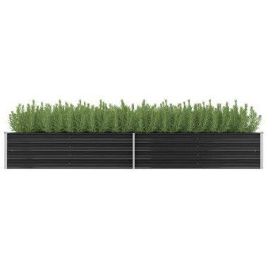 45729 Garden Raised Bed Anthracite 320x80x45 Cm Galvanised Steel