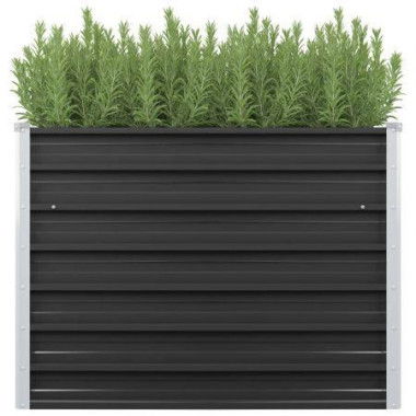 45732 Garden Raised Bed Anthracite 100x40x77 Cm Galvanised Steel