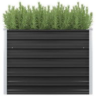 Detailed information about the product 45732 Garden Raised Bed Anthracite 100x40x77 Cm Galvanised Steel