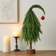 Detailed information about the product 45cm Christmas Tree Decor, Green Tree Xmas Decorations for Themed Party Indoor Outdoor Living Room Home