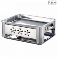 Detailed information about the product 45cm Portable Stainless Steel Outdoor Chafing Dish BBQ Fish Stove Grill Plate