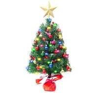 Detailed information about the product 45cm Tabletop Christmas Tree, Artificial Mini Xmas Pine Tree with LED String Lights and Ornaments,Christmas Decoration Tree Decor