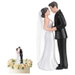 4.5inch Bride and Groom Wedding Cake Topper, Romantic Era, Vintage Elegant Wedding Cake Topper Couple Figurine Novios Para Pastel, Black. Available at Crazy Sales for $19.95