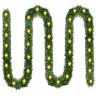 Detailed information about the product 4.5M Green Christmas Garland with 50 Clear Incandescent Lights Xmas Pine Garland for Christmas Tree Indoor Outdoor