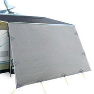 Detailed information about the product 4.6M Caravan Privacy Screens 1.95m Roll Out Awning End Wall Side Sun Shade