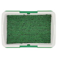 Detailed information about the product 46x34x5cm Dog Grass Pad Tray Portable Puppy Turf Potty Reusable Training Pads Pee Baffle Artificial Grass Easy Maintenance Dog Training Tool Ideal