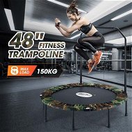 Detailed information about the product 48 Inch Trampoline Mini Fitness Rebounder for Adults Kids Home Gym Workout Indoor Exercise Foldable Adjustable Handrail Genki