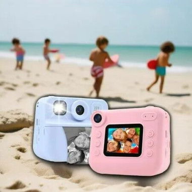 48Mp HD Instant Print Dual Digital Cameras 1300mAh Battery TypeC power 32GB Memory Card Fun Birthday Christmas Gifts Col.Pink