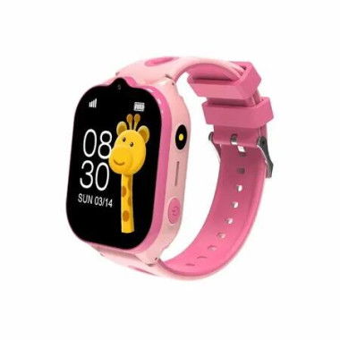 4G Kids Smart Watch GPS LBS Video Call SOS Call WIFI Tracking Device Color Pink