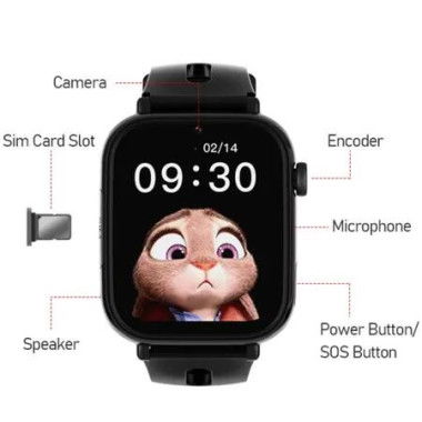 4G Smart Watch with SOS Call Vedio Call, GPS Recorder, Alarm Flashlight, Music Player for Boys and Girls,Great Gift Idea (White)