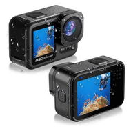 Detailed information about the product 4K 60fps Underwater 20Meters Waterproof Action Camera with Image Stabilization, Timelapse Record, Prerecord, Sports Video Camera with WiFi