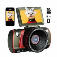 Detailed information about the product 4K Digital Camera for Photography,64MP WiFi Vlogging Camera with 3In Flip Screen,18X Digital Zoom,Point and Shoot Cameras with 32GB SD Card (Green)