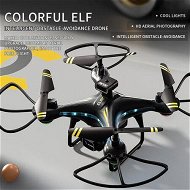 Detailed information about the product 4K Drone Colorful Spirit HD Aerial-Photo Optical HELICOPTER Flow Positioning Return RC Obstacle Avoidance Four Axis Aircraf Dual Batteries Col Black