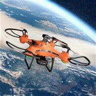 Detailed information about the product 4K Drone Colorful Spirit HD Aerial-Photo Optical HELICOPTER Flow Positioning Return RC Obstacle Avoidance Four Axis Aircraf Dual Batteries Col Orange