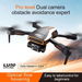 4K Dual Camera Drone Optical Flow, Remote Control Aircraft Obstacle Avoidance Four-Axis Photography Aircraft. Available at Crazy Sales for $49.99