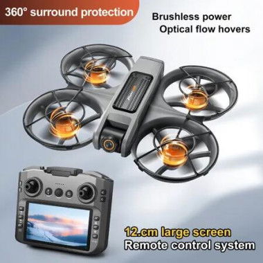 4K Dual Camera Drone Professional HD Aerial Photography Remote Control Aircraft HD Quadcopter Toy UAV Color Black