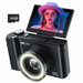 4K Flip Screen Digital Camera, 64MP Vlogging Camera for YouTube with 32GB Card, 16X Zoom Autofocus Digital Cameras for Teens Beginner (Black). Available at Crazy Sales for $59.95