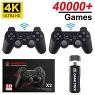 Detailed information about the product 4K Game Stick 128G 40000 Games Retro Game Console HD Video Game Console Wireless Controller For PSP PS1 GBA Birthday Christmas Gift